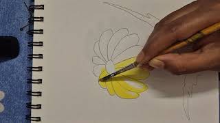 How to draw flowereasy flower paintingeasy artRima dey [upl. by Anhej]