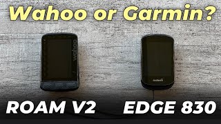 GARMIN EDGE 830 VS WAHOO ROAM V2 Filipino [upl. by Asinet19]