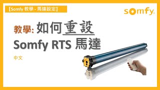 【Somfy 教學  馬達設定】如何重設 Somfy 捲簾 RTS 馬達 [upl. by Otina]