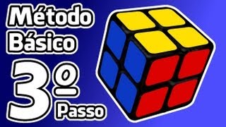 3º PASSO  CUBO MÁGICO 2X2X2  MÉTODO BÁSICO [upl. by Felt]