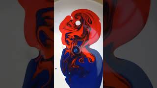 Che unione di colori🔥 wow vernice colors paint blue orange liquidity coloring painting [upl. by Mini]