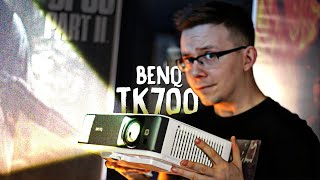 JAK grać w gry NA ŚCIANIE 📽️ Recezja BenQ TK700 [upl. by Ruelle]