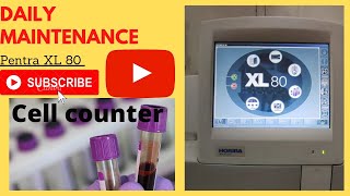 HORIBA ABX Pentra XL 80 hematology analyzer daily maintenance amp Startup process [upl. by Stiegler]