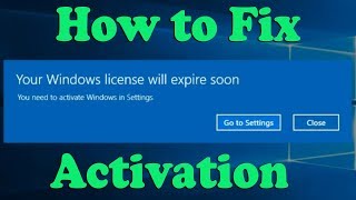 How to Fix Your Windows License Will Expire Soon Windows 10 [upl. by Nosrac]