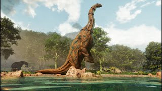 GETTING SQUASHED WHILE BRACHIOSAURUS TAMING IN ARK SURVIVAL ASCENDED [upl. by Rabjohn493]