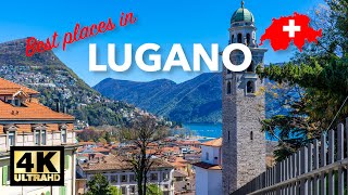 Lugano Switzerland Best Places  Lake Lugano Swiss Italian Lakes 4K [upl. by Tuneberg650]