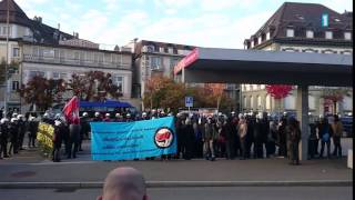 Linke Demonstration beim Bahnhof Rapperswil [upl. by Freudberg]