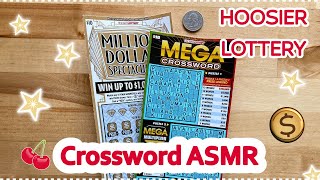 Mega Crossword Scratchoff Ticket and Million Dollar Spectacular From Hoosier Lottery  Soft Spoken [upl. by Anirrak740]