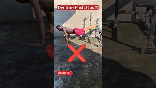 decline push ups Youtubeshorts workout desi gym trending ytshorts viralshorts bodybuilding [upl. by Garnes]