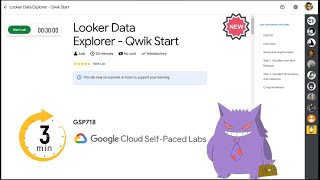 Looker Data Explorer  Qwik Start  2024  GSP718 qwiklabs [upl. by Atsira]