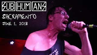 SUBHUMANS June 1 2018 Sacramento CA Holy Diver [upl. by Nudd591]