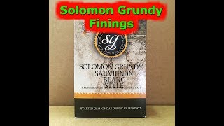 Solomon Grundy Sauvignon Blanc Degasing Finings amp compound 87 Homebrew Beer Wine Spirits [upl. by Okorih388]