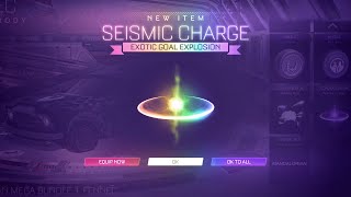 I GOT THE NEW SEISMIC CHARGE GOAL EXPLOSION IN ROCKET LEAGUE  BEST GOAL EXPLOSION [upl. by Bernhard]