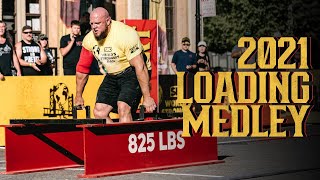 2021 Loading Medley Maxime Boudreault vs Travis Ortmayer  Worlds Strongest Man [upl. by Aneehsyt]