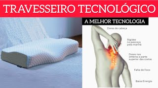 Travesseiro Cervical NASA  Coluna Relax  Suporte Ergonômico com Carvão Ativado e Elevação Lateral [upl. by Iegres282]