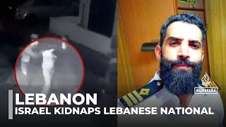 Israeli special forces abduct Lebanese citizen in unprecedented raid on Lebanons northern coast [upl. by Imat]