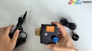 Water leak detection sensor and auto shut off ball valve system level control system [upl. by Wolford]