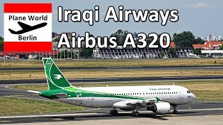 Iraqi Airways Airbus A320 takeoff from Berlin Tegel Airport [upl. by Nomra]