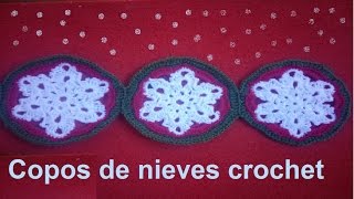 Granny de crochet copos de nieves [upl. by Jerol]