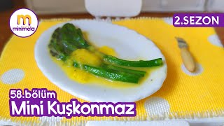 MİNİ HOLLANDEZ SOSLU KUŞKONMAZ  Minimela Mutfak  Minifood kuşkonmaz hollandez minimal [upl. by Ecile]