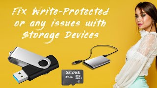 USB Pendrive  The disk is write protected  NOT recognized or showing up  USB stick  flash drive [upl. by Analos149]