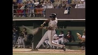 Barry Bonds Home Run Swing Slow Motion 199012 [upl. by Ocirled]