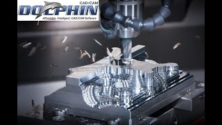 Dolphin CADCAM  Mill Basic Milling a Pocket [upl. by Ellerahs878]