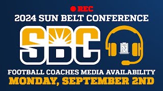 Sun Belt Football Coaches Media Availability  September 2nd [upl. by Ruhtracm]