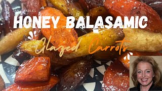 Honey Balsamic Glazed Carrots Recipe  Rich Sweet and Delicious Roast Carrots [upl. by Babby]