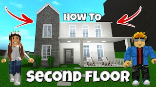 How To Build a Second Floor in Bloxburg Roblox Tutorial [upl. by Stichter]