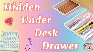 HIDDEN UNDER DESK DRAWER STORAGE BOX [upl. by Eecyak]