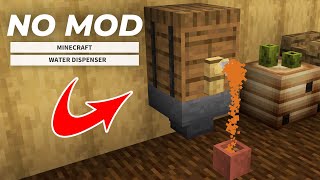 Minecraft How to make a Working Water Dispenser NO MOD  MODなし！実際にジュースが出てくるウォーターサーバーの作り方統合版 [upl. by Airual]