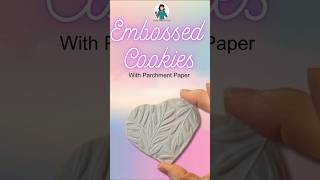 🩷 Easy Embossed Cookies cookiedecoratingtutorial embossedparchment [upl. by Eitten]