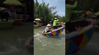 Coracle boat dancing Vietnam [upl. by Necila771]