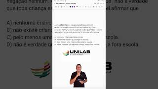 RACIOCÍNIO LÓGICO  CONCURSO UNILAB 😎 [upl. by Aaren810]