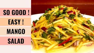 EASY amp TASTY Sweet And Spicy Mango Salad Recipe 👍  Aunty Mary Cooks 💕 [upl. by Brazee190]