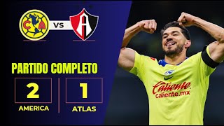 ⚽ AGUILA REAL 🦅 AMERICA ECHA A ATLAS Y AVANZA A OCTAVOS FINAL LEAGUES CUP  Resumen recreacion 🎮 [upl. by Rivalee941]