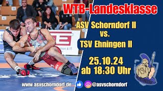 20241025  WRVLandesklasse  ASV Schorndorf II vs TSV Ehningen II [upl. by Kenon]