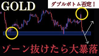 531✅『ダブルボトム否定！！ ゾーン抜けたら大暴落の始まりか？』GOLDゴールド分析 [upl. by Naletak]