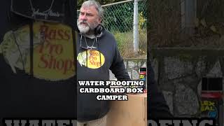 WATER PROOFING CARDBOARD TRUCK BOX CAMPER WITH FLEX SEAL [upl. by Tarrant]