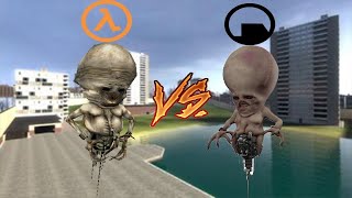 Garrys Mod  HalfLife Xen SNPCs vs Black Mesa Xen SNPCs v2 Nihilanth Tentáculos amp más [upl. by Nednarb]