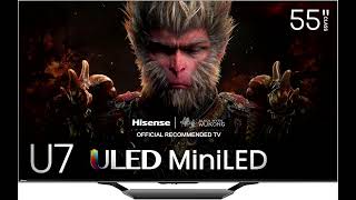 Review Hisense 55Inch Class U7 Series MiniLED ULED 4K UHD Google Smart TV  55U7N 2024 Model [upl. by Eveineg]