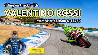 Riding with Valentino Rossi and the 500cc Yamaha YZR [upl. by Arah]