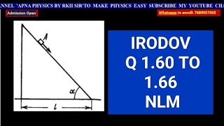 IRODOV Q160 TO 166 LAWS OF MOTION [upl. by Brandie615]