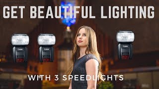 Getting Beautiful Lighting from just 3 Speedlights Temple Shoot [upl. by Alaunnoif]