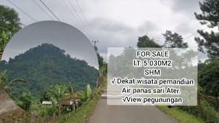 √ FOR SALE  Tanah strategis  Dekat pemandian air panas Ciater  subang [upl. by Eilyah59]