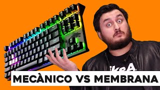 Teclado Mecánico VS Membrana ¿Cuál es Mejor [upl. by Naejamron]