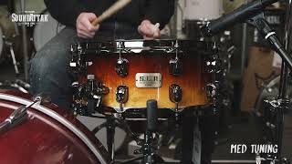 Tama SLP 14 x 6 GKapur Mappa Burl Outer Ply Snare Drum [upl. by Birgitta]