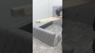 How to Assemble your new upholstered bed no ottoman storage [upl. by Nannette]