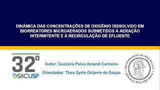 SIICUSP 2024 DINÂMICA DAS CONCENTRAÇÕES DE OXIGÊNIO DISSOLVIDO EM BIORREATORES MICROAERADOS [upl. by Delle512]